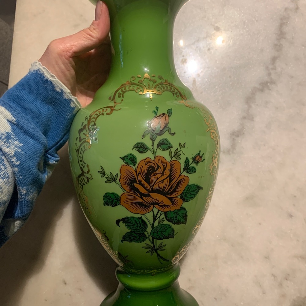 Vintage glass vase